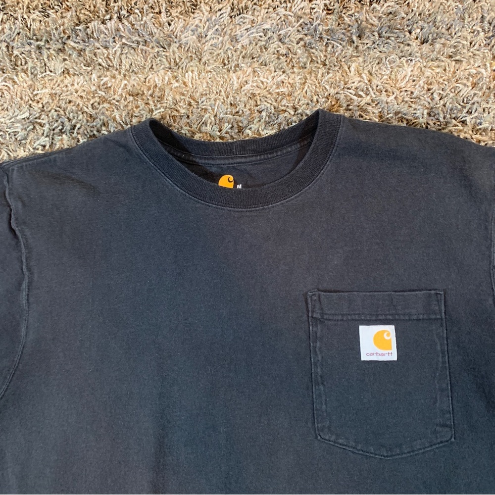 Black Carhartt Pocket Tee - Picture 2 of 3